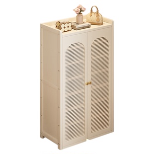 简易鞋架入户门多层家用门口新款带门鞋柜楼道角落儿童室内置物架