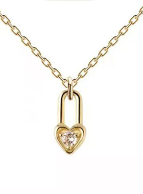 S925纯银小爱心高级感锁骨链