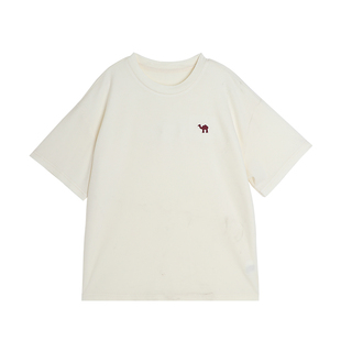 布丁哈鲁童装春装女童洋气上衣2026春秋新款儿童百搭圆领短袖T恤