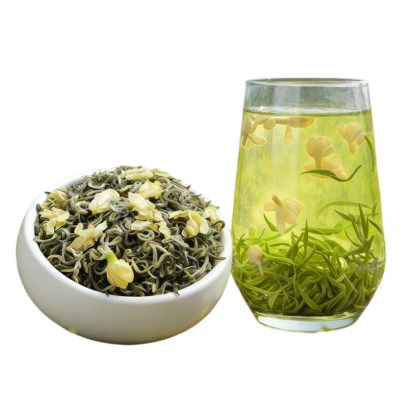 特级茉莉花茶传统手工窨制清香甘醇广西横县核心天然无添加飘雪