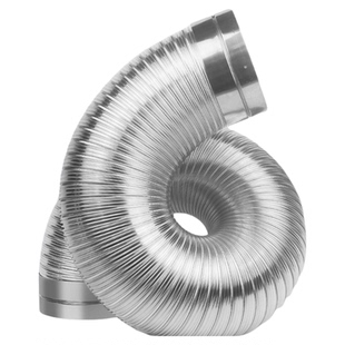 油烟机排风管厨房抽油机排气通风管道排烟管加厚纯铝烟管管子配件