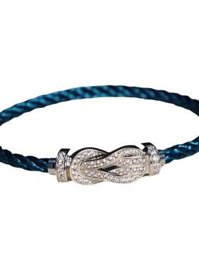 男精钢绳满钻欧美尼龙绳马蹄原装