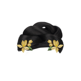 汉服女童头饰儿童古风假发一体式宋制盘发造型古装假发髻发包垫发