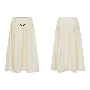 palavas小娘惹的假日套装春夏简约纯色亚麻套裙高级气质显瘦原创