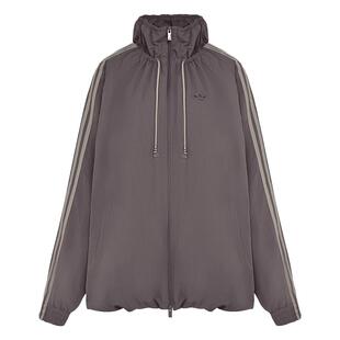 阿迪达斯三叶草女装春季新款FB OS TT复古豹纹运动宽松外套JW7301