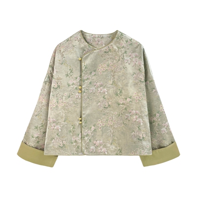 JKJS人丝提花新中式外套