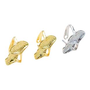 简约杏花吊坠扣头18K金扣镶嵌佛公翡翠扣平安扣夹扣diy配件坠托