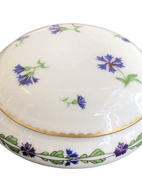 蒂芙尼中古利摩日瓷器首饰盒