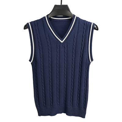 马甲毛衣背心纯棉无袖修身春秋季