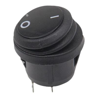 圆形带防水盖船型开关