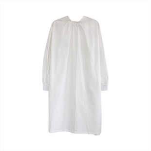 BF慵懒风前后两穿绑带白色衬衫女港风设计感小众衬衣宽松叠穿大码