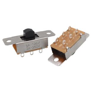 SS-23F19拨动开关3档6脚3A250V 6A125V有耳攻牙无牙车载冰箱开关