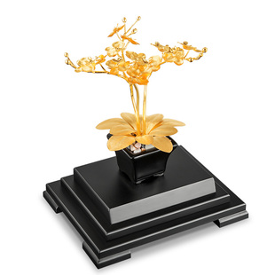 金箔摆件蝴蝶兰家居客厅电视柜酒柜装饰工艺品公司开业乔迁礼物