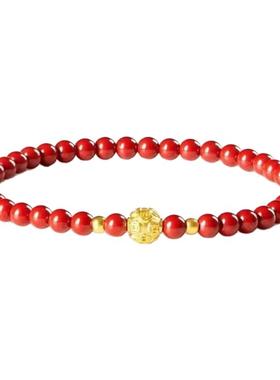 天然朱砂手串本命年女士礼品手链