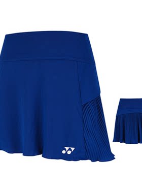 26YONEX尤尼克斯羽毛球服短裙女款速干吸湿百褶运动裙2202126