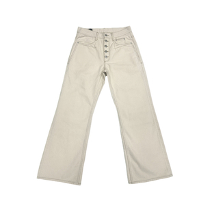 [骨白棉籽壳原牛]13.5oz五连扣656微喇直白牛仔裤PoorlandDN1123