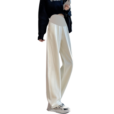 孕妇裤子春秋外穿休闲直筒阔腿裤