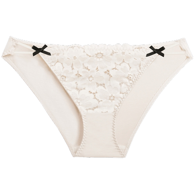 3条98元性感蕾丝内裤撞色窄边