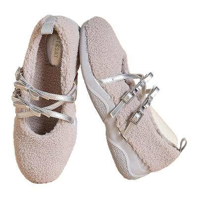 星期六玛丽珍毛毛鞋女鞋2025新款