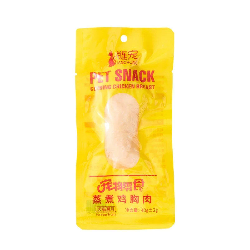 链宠宠物蒸煮鸡胸肉猫咪专用狗狗补水零食水煮鸡肉块成幼猫湿粮