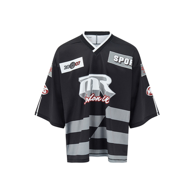 超大曲棒球上衣设计师品牌