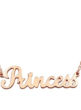 diy名字订做小孩银饰定制项链