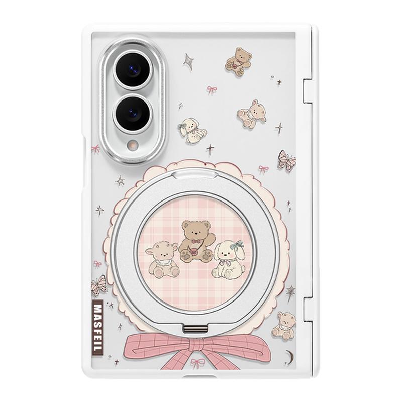 MASFEIL× 布偶心事适用三星GalaxyZFold8Wide手机壳磁吸带支架小折叠屏阔Zfold7透明全包保护套防摔新款高档