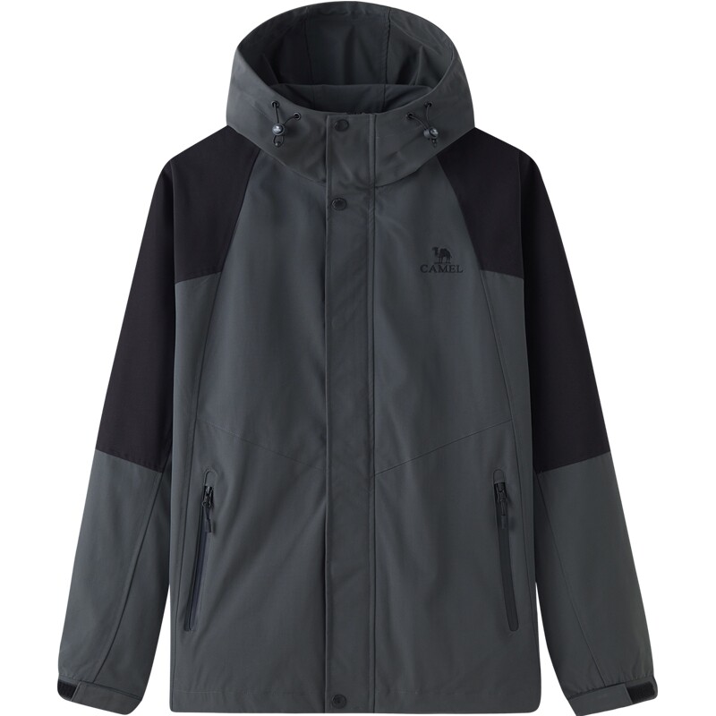 骆驼山海夹克山系外套女春秋款户外工装防水风衣硬壳徒步登山服男