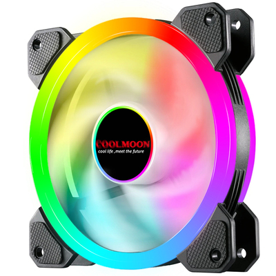 酷月光芒rgb风扇12cm静音散热