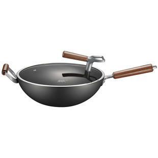 【商超同款】苏泊尔铁锅不粘锅有钛无涂层家用复合铁不锈炒菜炒锅