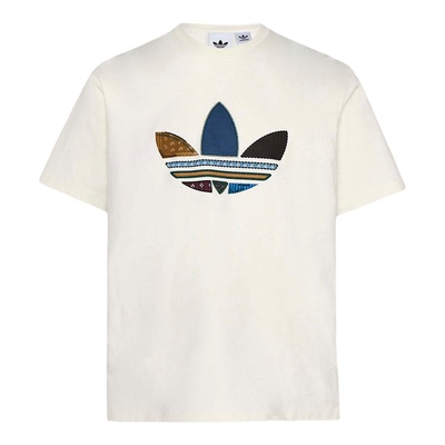 阿迪达斯三叶草大LOGO短袖T恤