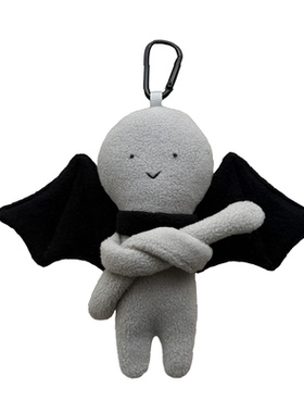 SGKJ双生小天使恶魔毛绒钥匙扣