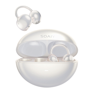 政府补贴索爱GLOW O耳夹式蓝牙耳机2026新款无线气骨传导运动翻译