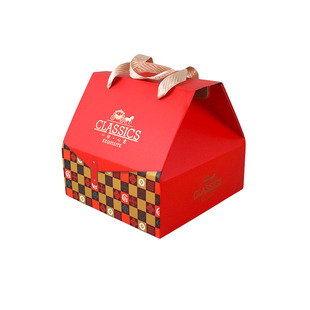 年货礼盒包装盒国风加宽梯形礼盒纸盒纸箱空特产干果坚果盒子10个