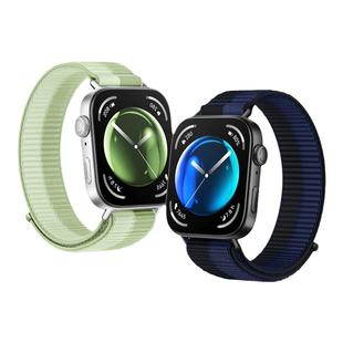 适用华为watchfit4pro手表带FIT3手环专用一体尼龙编织回环腕表带运动四三代智能运动女生透气男腕带秋冬硅胶