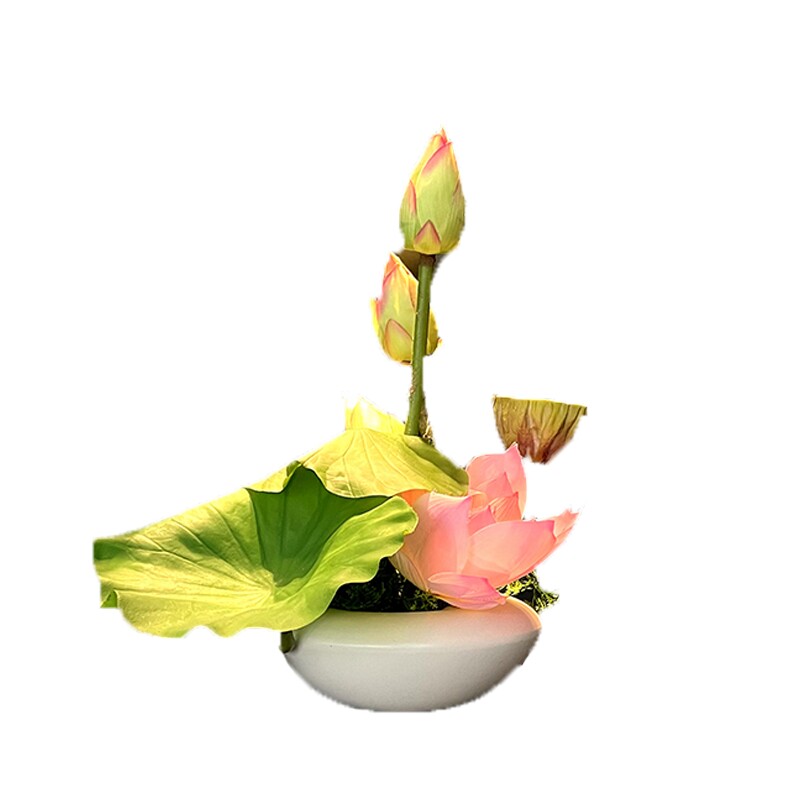 高端茶室摆件中式仿真花