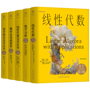 官网套装 数学花系列套装（共5册）数学 线性代数 概率论 数学分析 初等数论 高等数学 人工智能数学基础 考研数学 数学竞赛 强基