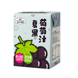 每e清菓添加NFC夏黑葡萄汁夏季饮料办公室饮品官方旗舰10盒*200ml