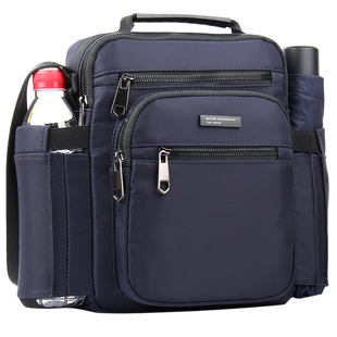 男士包包2025新款外出便携装水杯小背包男士斜挎包通勤单肩斜挎包