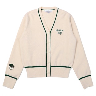 25韩国MALBON高尔夫服装女款运动上衣针织开衫外套休闲百搭时尚