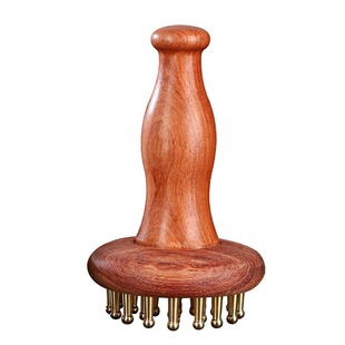 黄铜经络刷揉肚子全身通用按摩腹部疏通带脉刷头部刮痧经络按摩梳