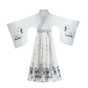 唐代古装汉服国学服李白成人儿童杜甫诗人服装屈原书生话剧演出服