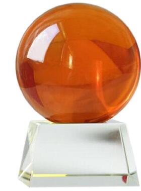 湖水蓝水晶球工艺品3-20cm海蓝琉璃水兰球玻璃装饰品桌面摆设礼物