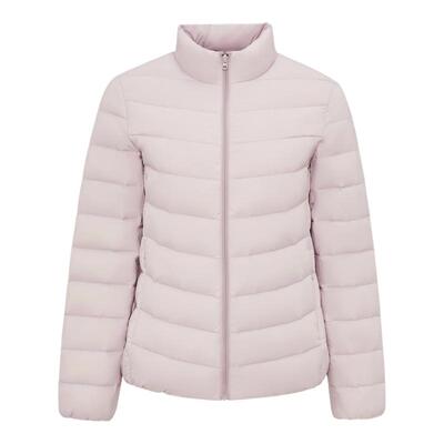 雪中飞26春装新款女立领短款轻薄羽绒服排骨羽绒休闲通勤居家S