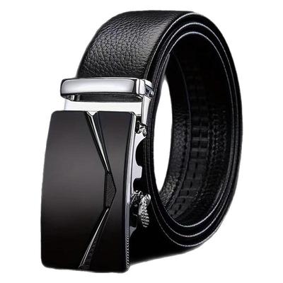 真牛皮带潮流自动扣男式腰带休闲商务裤合金厂家恶魔之眼中年送礼