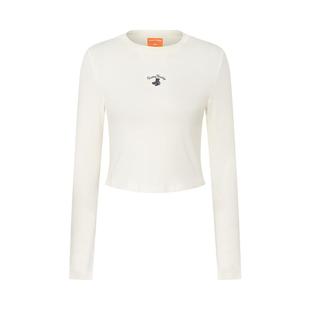 NOISY TEDDY25年秋季新款简约休闲女士圆领长袖T恤衫打底舒适百搭