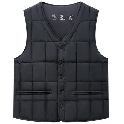 雅鹿羽绒马甲男内穿加厚保暖背心