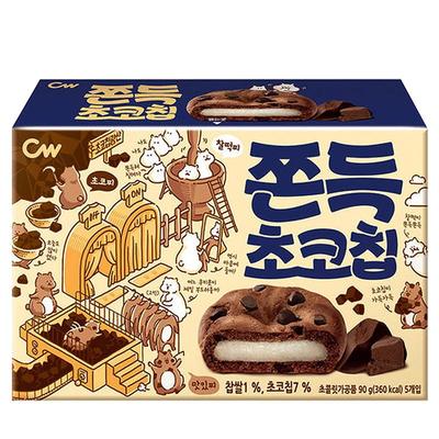 韩国cw青右巧克力夹心打糕麻薯