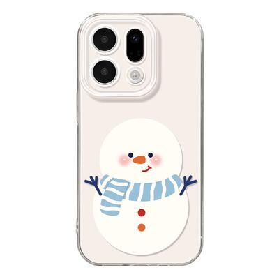 适用oppofindx9手机壳findx7pro保护套硅胶ultra全包防摔x6por高级外壳x5雪人支架0pp0可爱x8s+新女款pro软壳