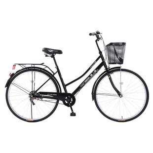 凤凰通勤自行车复古超轻成人女士24/26寸代步大学生铝合金男单车